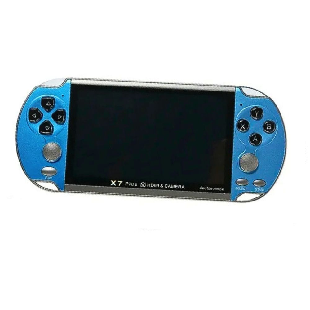 Consola de Videojuegos X7 Plus 8gb HD Pantalla 5.1 Pulgadas Reproductor de Juegos Azul