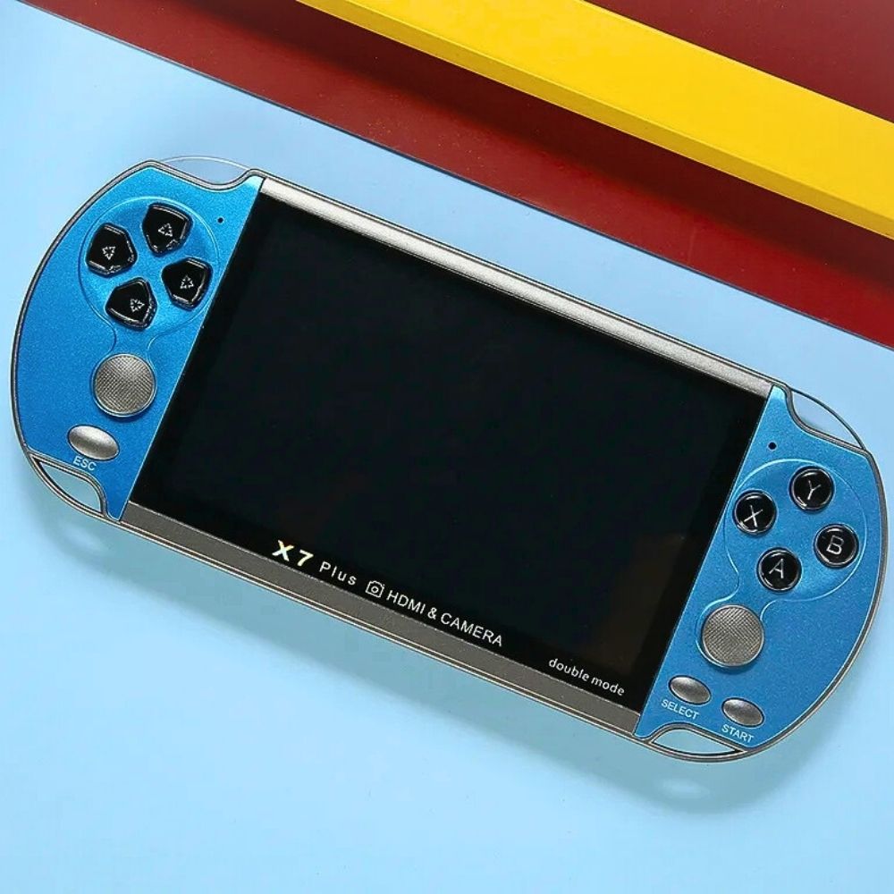 Foto 3 pulgar | Consola de Videojuegos X7 Plus 8gb HD Pantalla 5.1 Pulgadas Reproductor de Juegos Azul