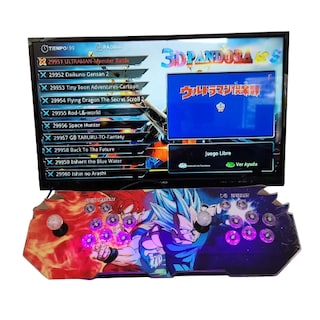 Foto 2 | Tablero Arcade Para 2 Jugadores Con 30,000 Juegos Retro Con Luz Rgb