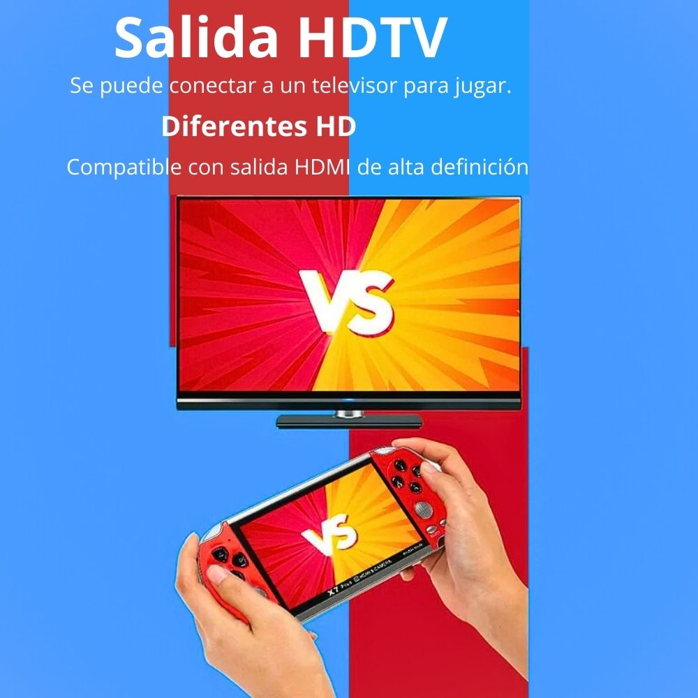 Foto 5 pulgar | Consola de Videojuegos X7 Plus 8gb Hd 5.1 ''