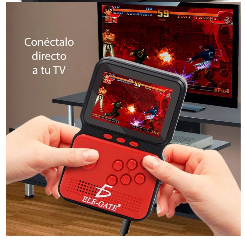Foto 7 pulgar | Consola Retro Portatil Game Box 900 Juegos