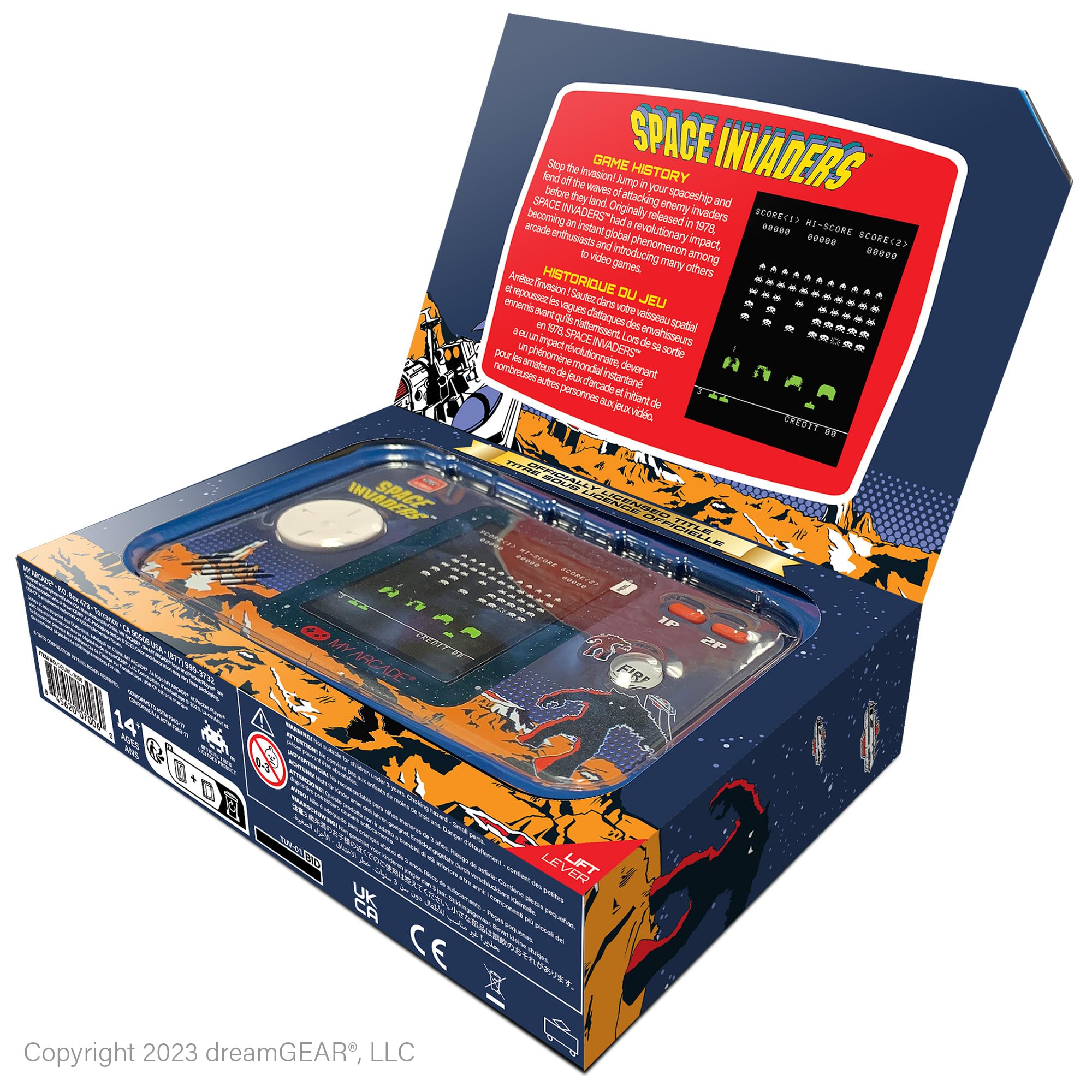 Foto 5 pulgar | Videojuego Portátil My Arcade Space Invaders Pocket Player Pro - Venta Internacional.