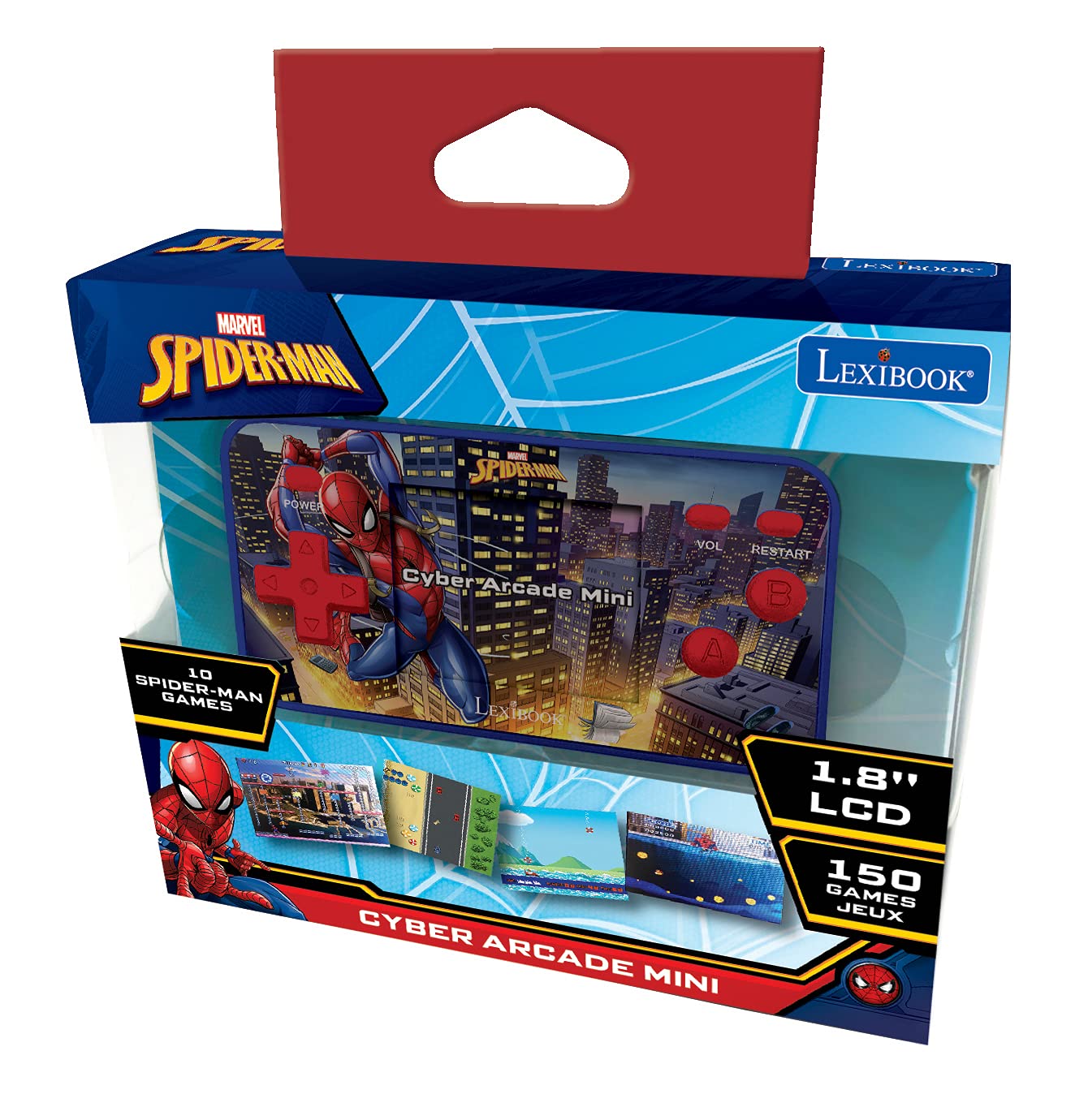 Foto 4 | Consola De Juegos De Bolsillo Lexibook Spider-man Cyber Arcade Lcd 150 Games - Venta Internacional.