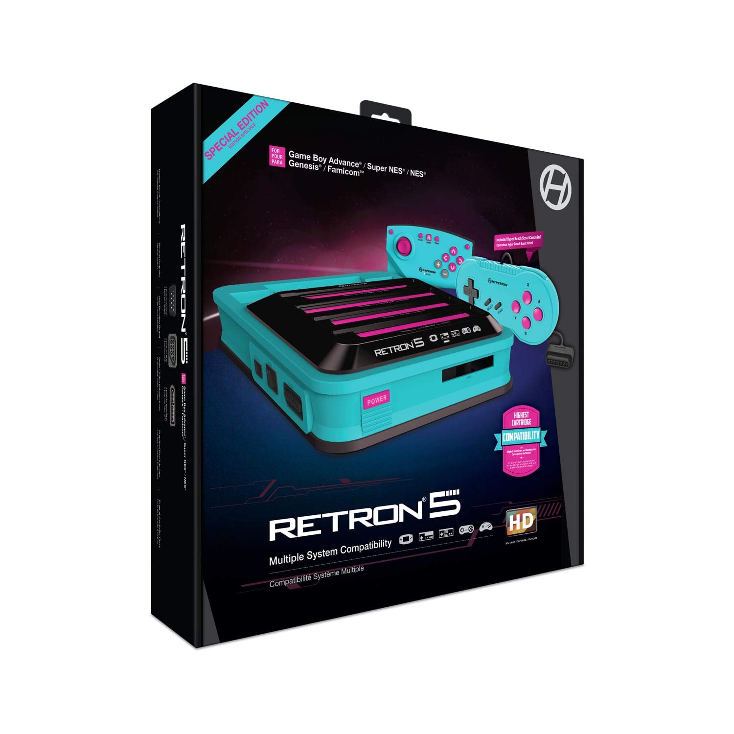 Foto 3 pulgar | Consola De Juegos Hyperkin Retron 5 Hd Para Gba/gbc/gb/snes/genesis - Venta Internacional.