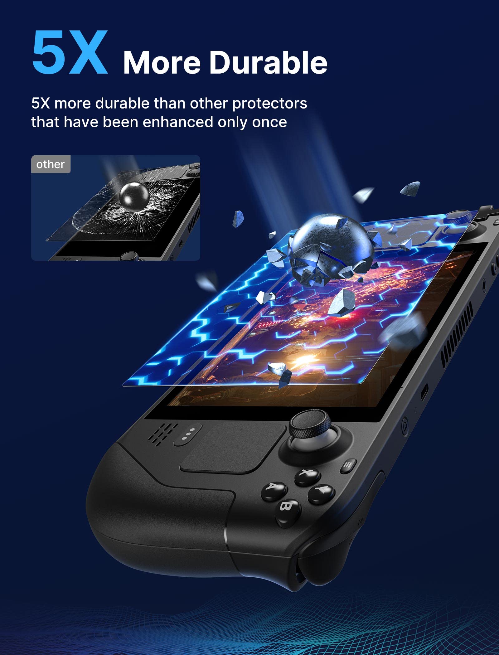 Foto 5 pulgar | Protector De Pantalla Jsaux Ultra Hd Glass Steam Deck De 7 Pulgadas, Paquete De 2 - Venta Internacional.