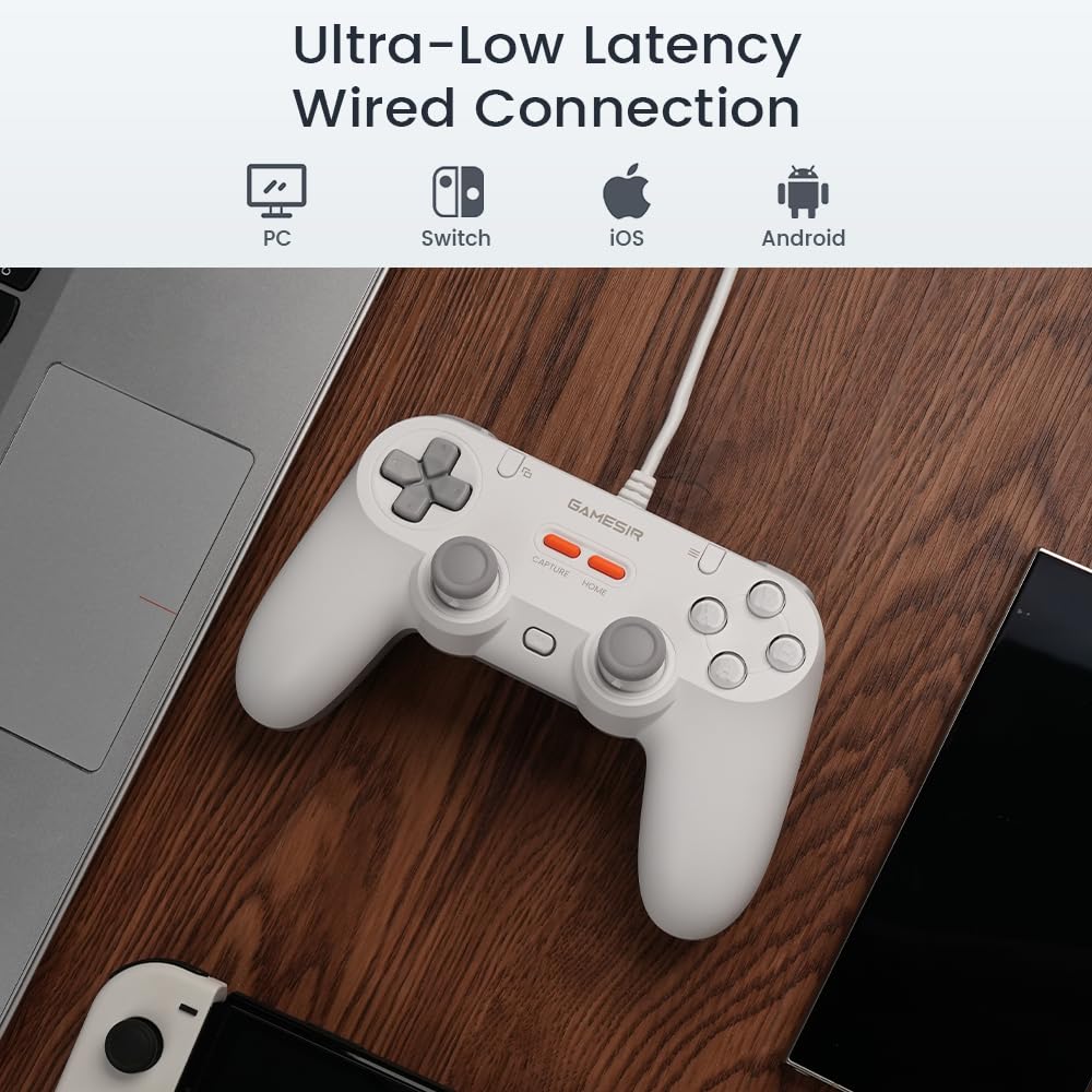 Foto 5 pulgar | Controlador De Juegos Gamesir Tegenaria Lite Wired Para Switch, Android, Ios, Pc, Steam