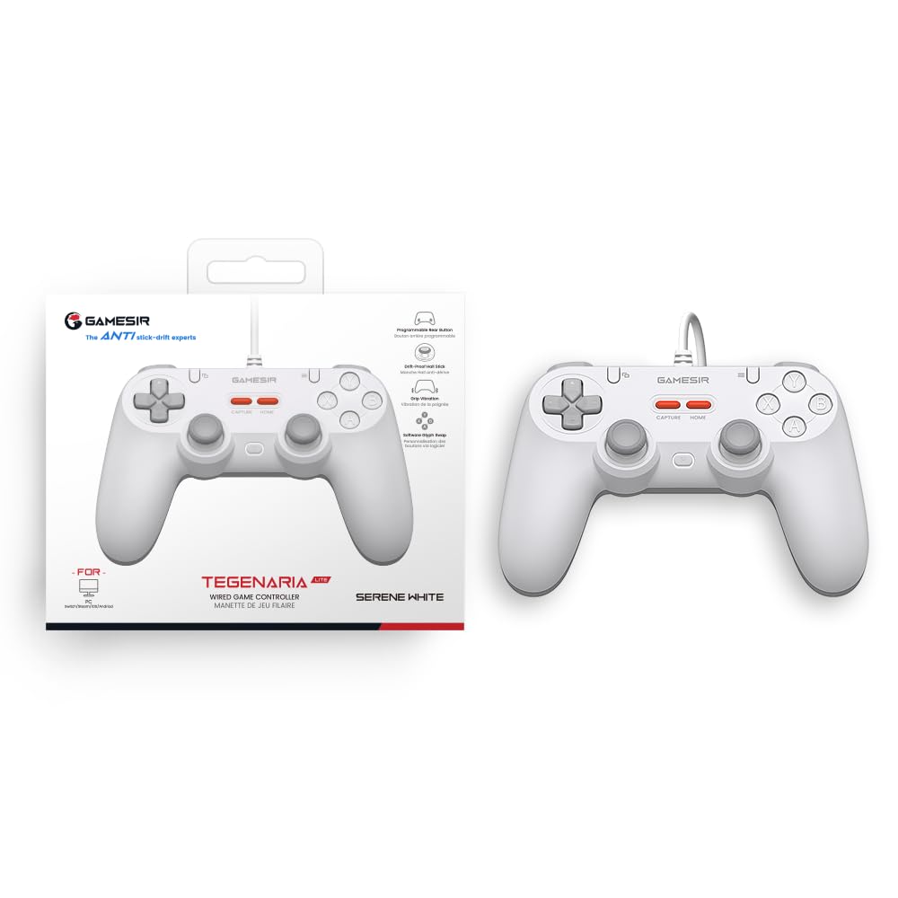 Foto 6 pulgar | Controlador De Juegos Gamesir Tegenaria Lite Wired Para Switch, Android, Ios, Pc, Steam