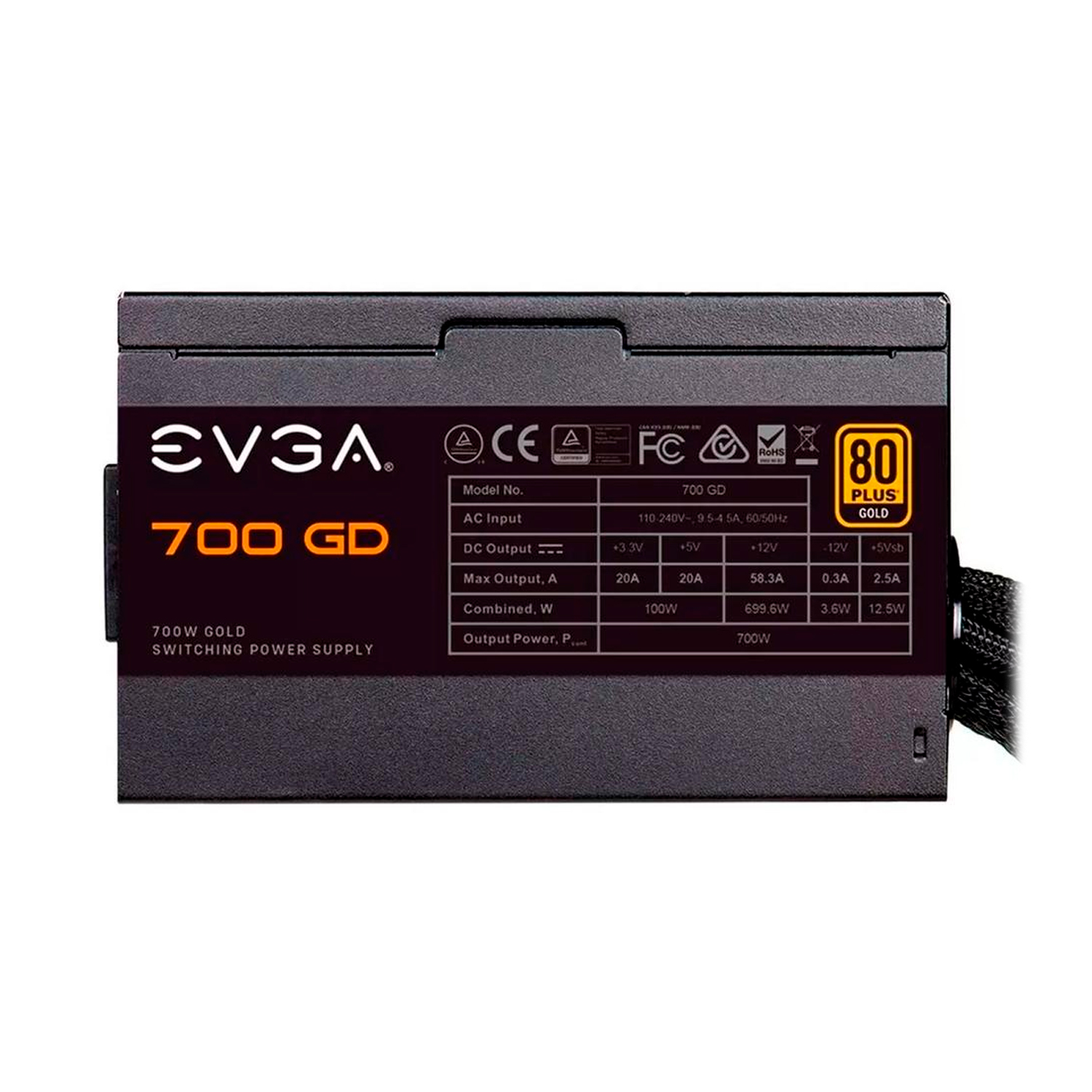 Foto 4 pulgar | Fuente de Poder PC 700 W Gamer Evga 80 Plus Gold 100-gd-0700-v1