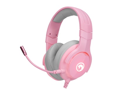 Foto 3 | Set 4 en 1 Marvo con Teclado/ Mouse/ Headsets y Tapete color Rosa