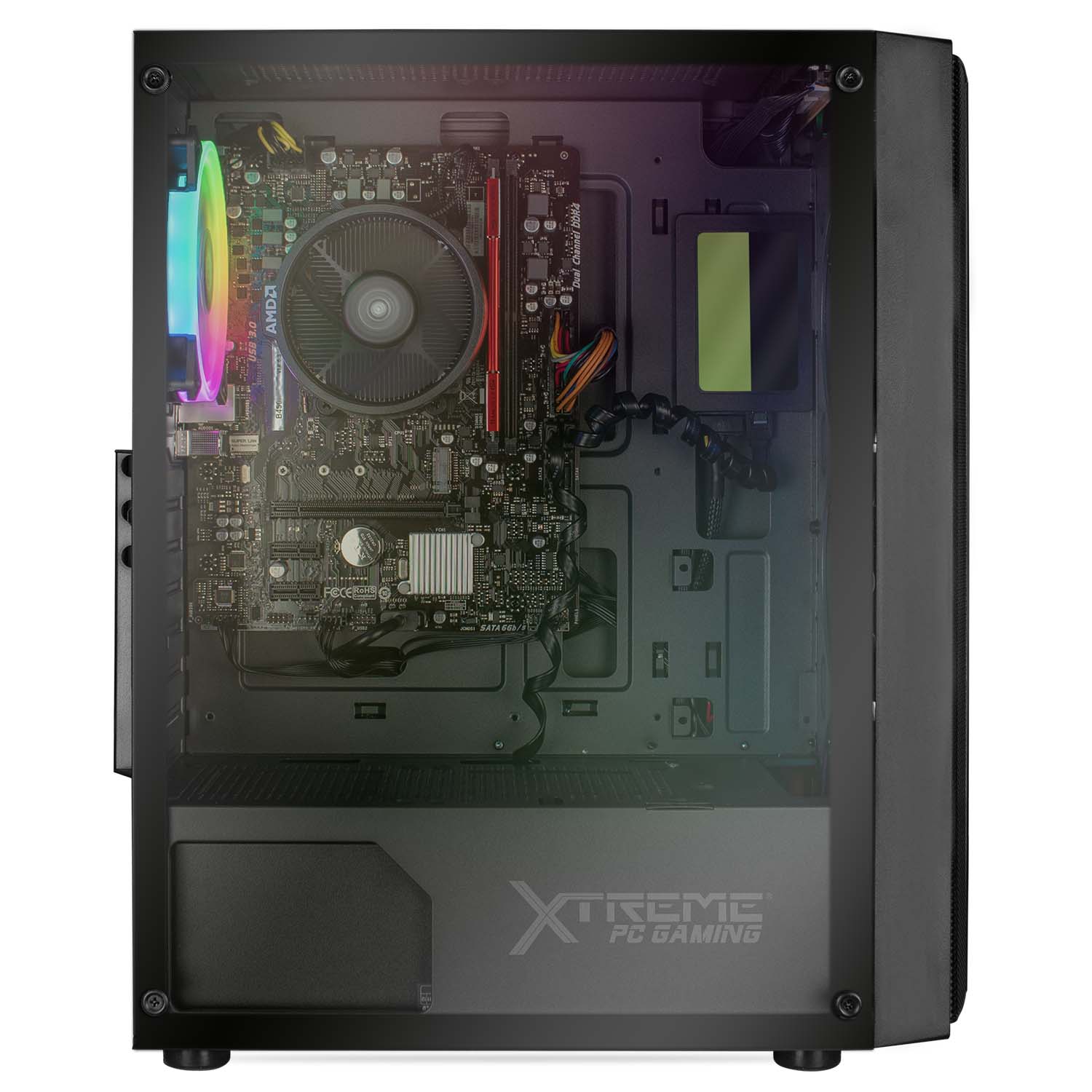 Foto 4 pulgar | Servidor Xtreme Pc Gaming Amd Radeon Vega Renoir Ryzen 7 5700g/ 16gb/ 3240gb color Negro