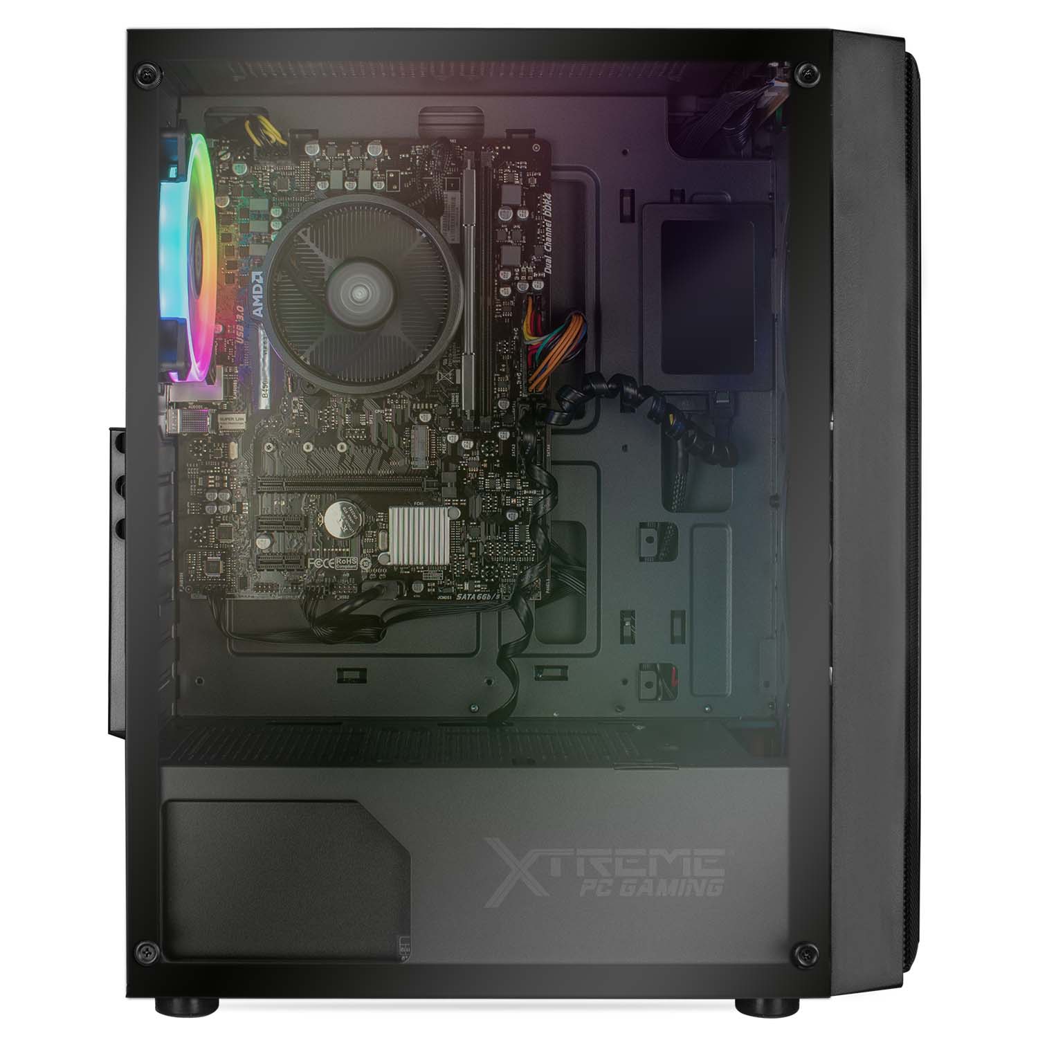 Foto 4 pulgar | Xtreme PC Gamer AMD Radeon Vega Renoir Ryzen 5 4600G SSD 240GB 3TB HDD WIFI Negro