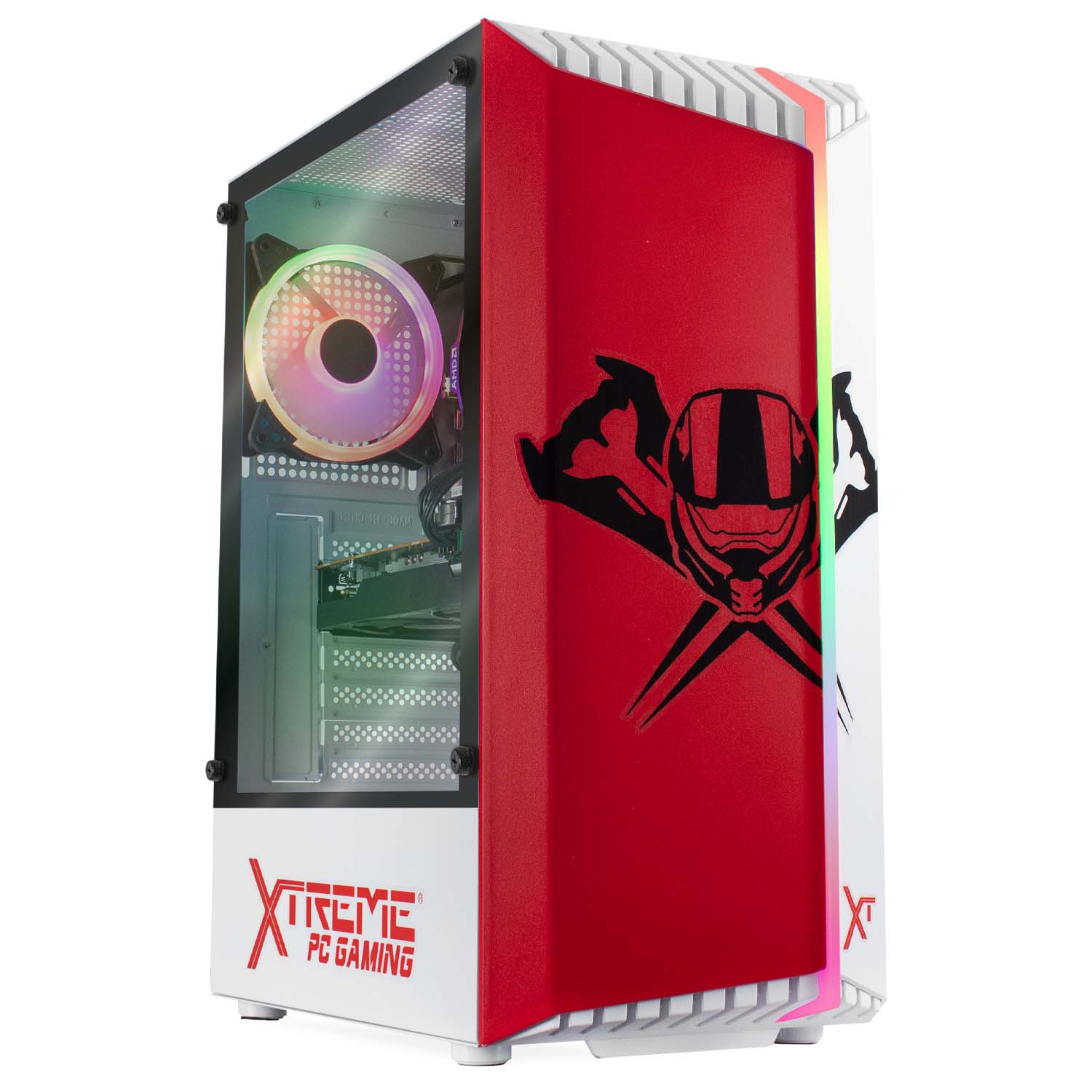 Foto 2 pulgar | Servidor Xtreme Pc Gaming Amd Radeon Rx 6600 Ryzen 5 5600x / 16gb / 1tb color Blanco con Rojo