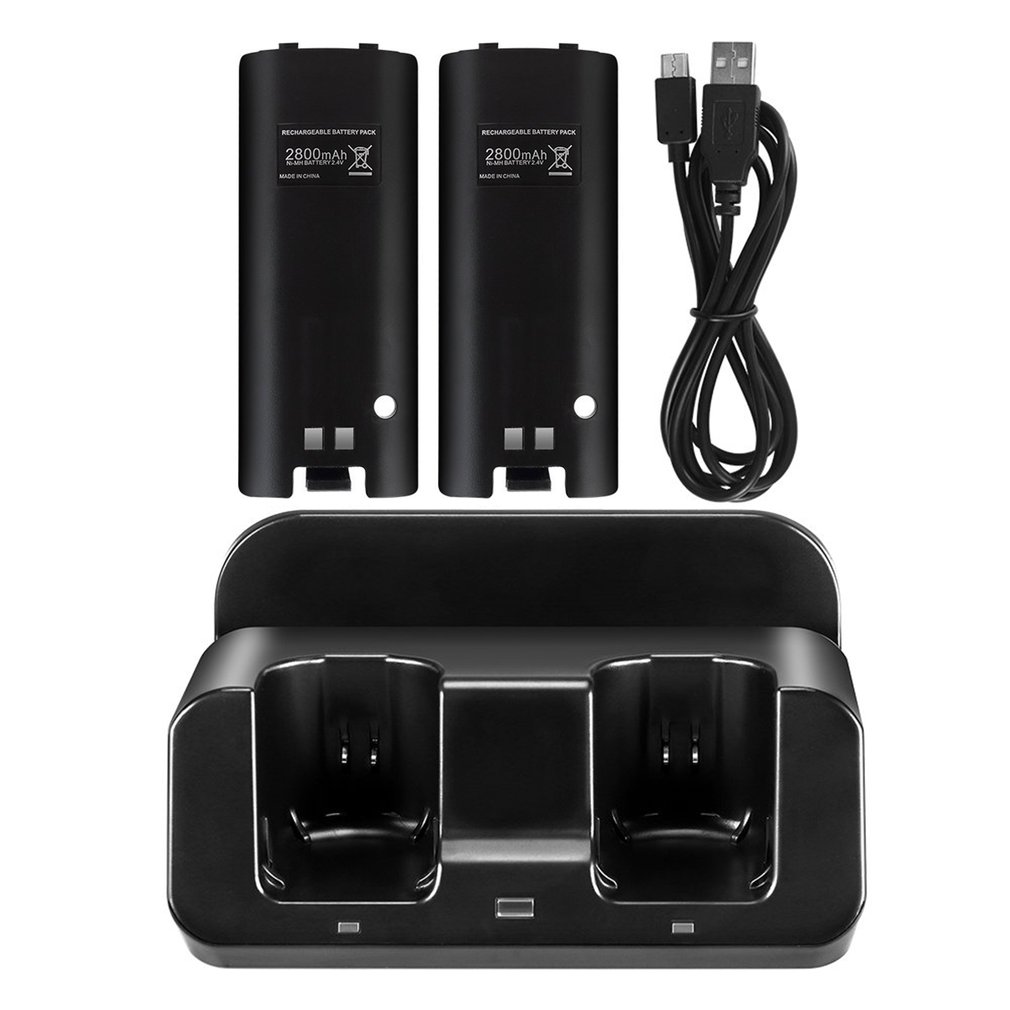 Foto 1 | Estación De Carga Con 2 Baterías Para Wii U Y Wii - Venta Internacional.
