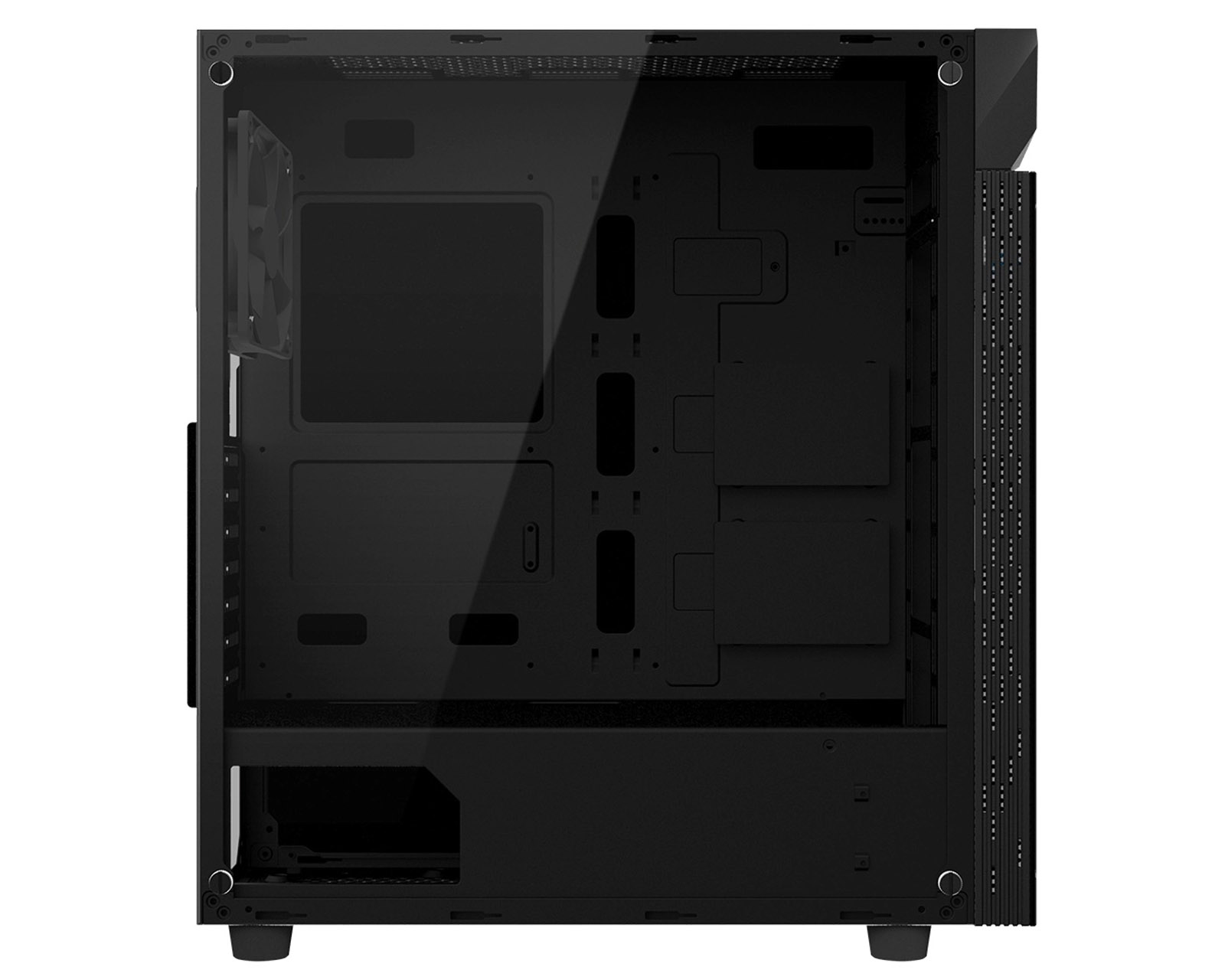 Foto 3 pulgar | Gabinete Gigabyte GB-C200G Glass Negro RGB ATX S/Fuente de Cristal Templado