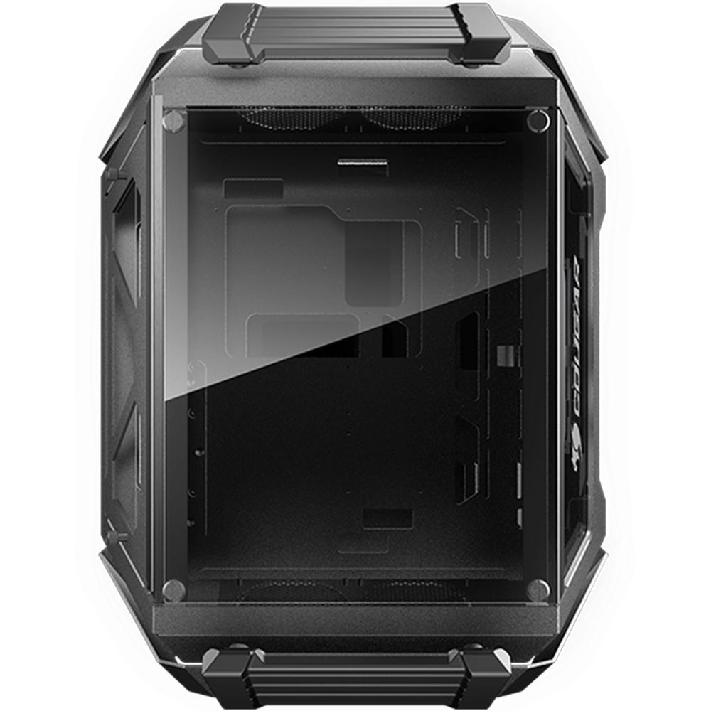 Foto 6 pulgar | Gabinete Dual Cougar Gemini X color Negro de Aluminio y Cristal Templado