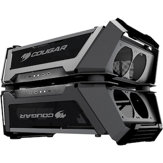 Foto 6 | Gabinete Dual Cougar Gemini X color Negro de Aluminio y Cristal Templado