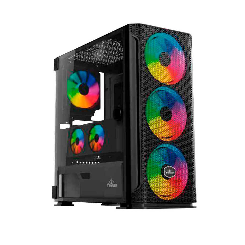 Foto 1 | Gabinete Yeyian Gaming Hollow Serie 2500 Modelo: Ygh-49703 color Negro