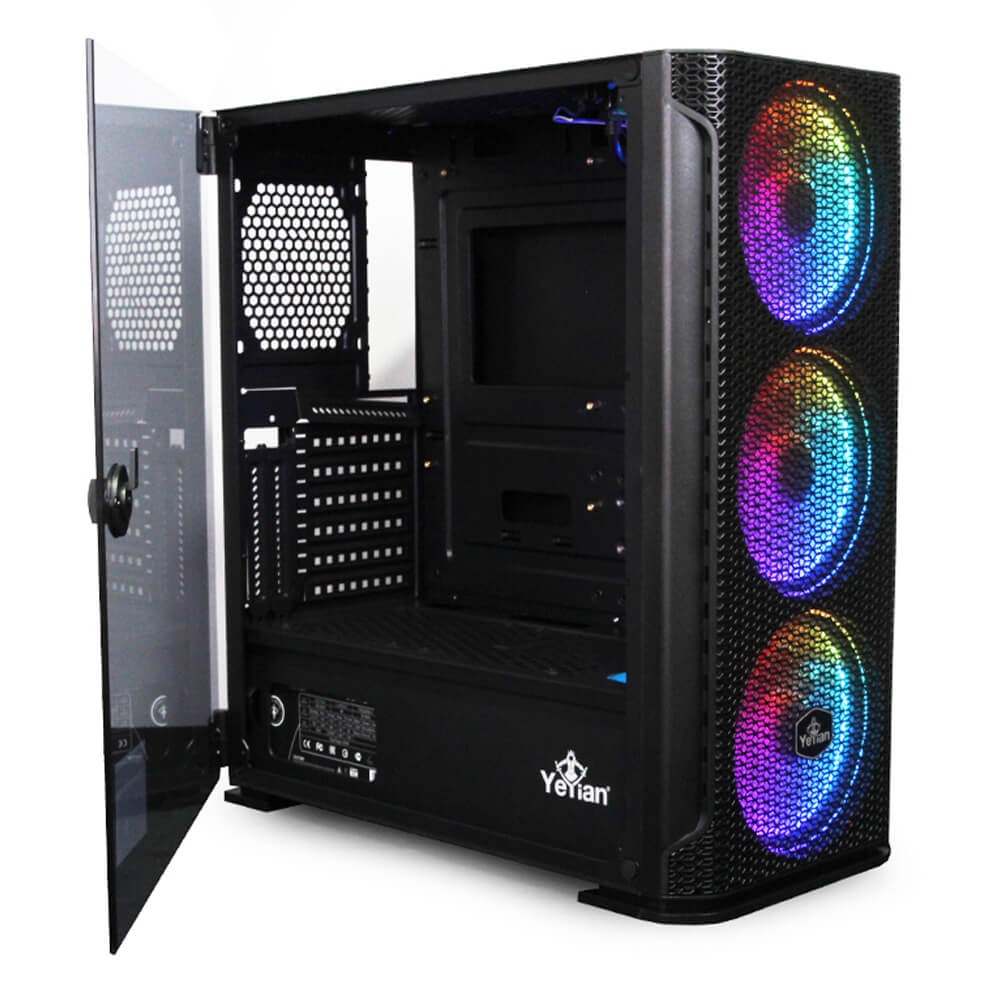 Foto 4 pulgar | Gabinete Yeyian Gaming Hollow Serie 2500 Modelo: Ygh-49703 color Negro