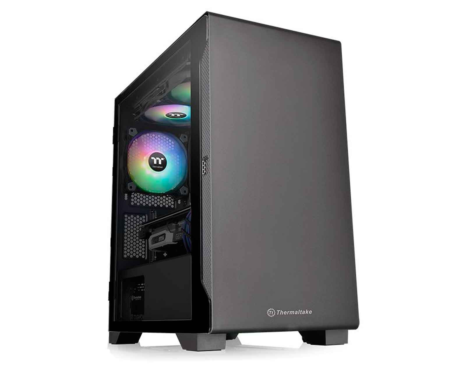 Foto 2 pulgar | Gabinete Thermaltake S100 TG Matx Cristal Ca-1q9-00s1wn-01 color Negro