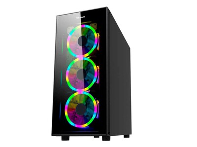 Foto 2 | Gabinete Ocelot Cs-672 Gamer Atx color Negro