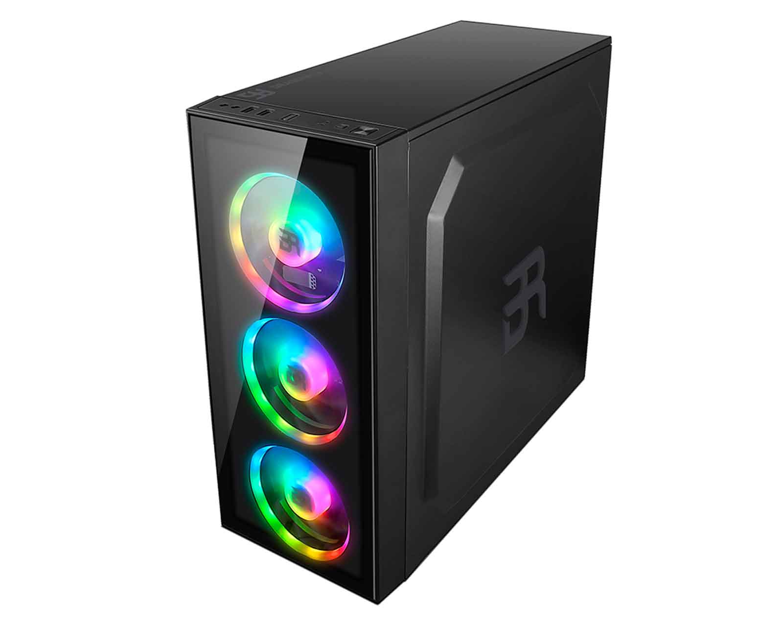 Foto 2 pulgar | Gabinete Balam Rush Dragon Fly Rgb Atx S/fuente Cristal Br-929561 color Negro