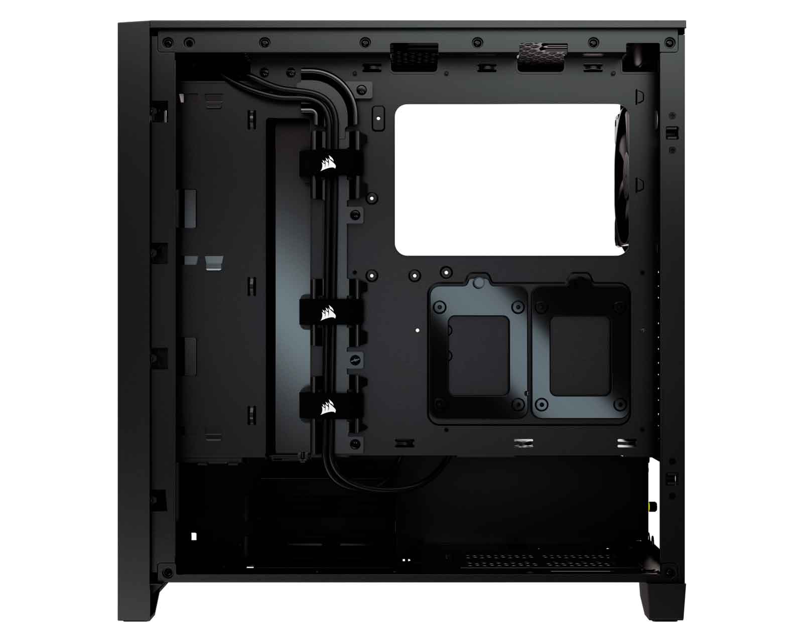 Foto 4 pulgar | Gabinete Corsair Airflow 4000d Atx Cristal Miditower Cc-9011200-ww color Negro