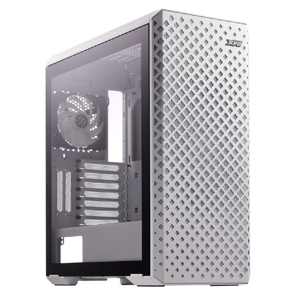 Gabinete Gamer de Media Torre con Ventiladores con Luz Argb con Panel de Cristal Templado