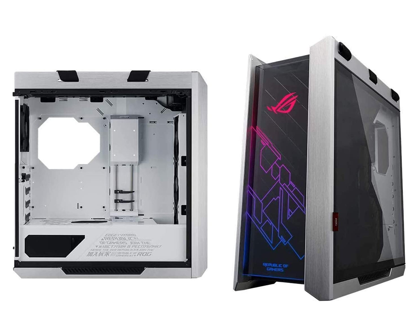 Foto 2 pulgar | Gabinete Asus Rog Strix Helios Gx601w Rgb Eatx Cristal 90dc0023-b39000 Blanco