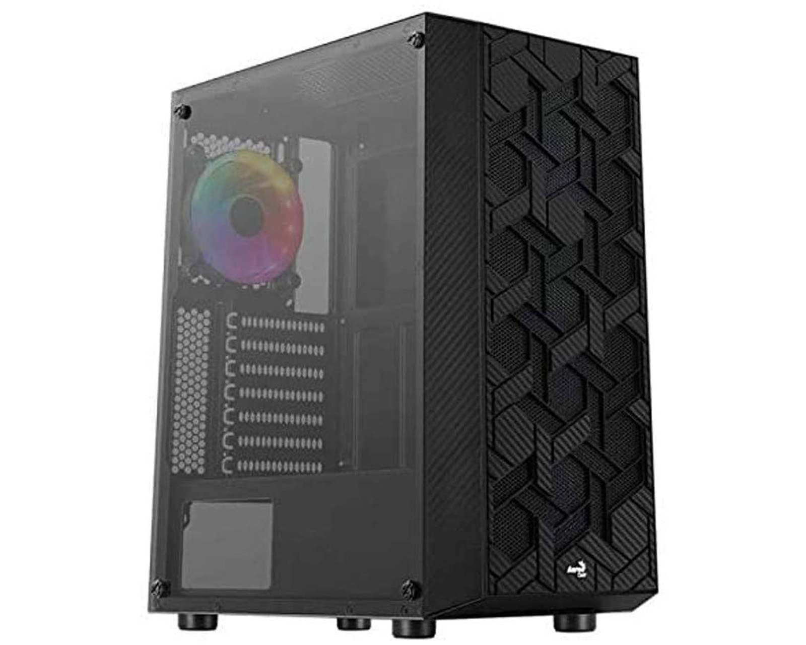 Foto 2 pulgar | Gabinete Aerocool Hive Rgb Atx S/fuente Cristal Templado Gbkv1 color Negro