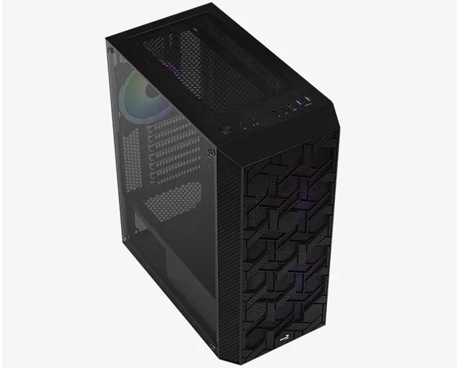 Foto 3 pulgar | Gabinete Aerocool Hive Rgb Atx S/fuente Cristal Templado Gbkv1 color Negro