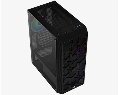 Foto 2 | Gabinete Aerocool Hive Rgb Atx S/fuente Cristal Templado Gbkv1 color Negro