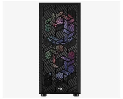 Foto 3 | Gabinete Aerocool Hive Rgb Atx S/fuente Cristal Templado Gbkv1 color Negro