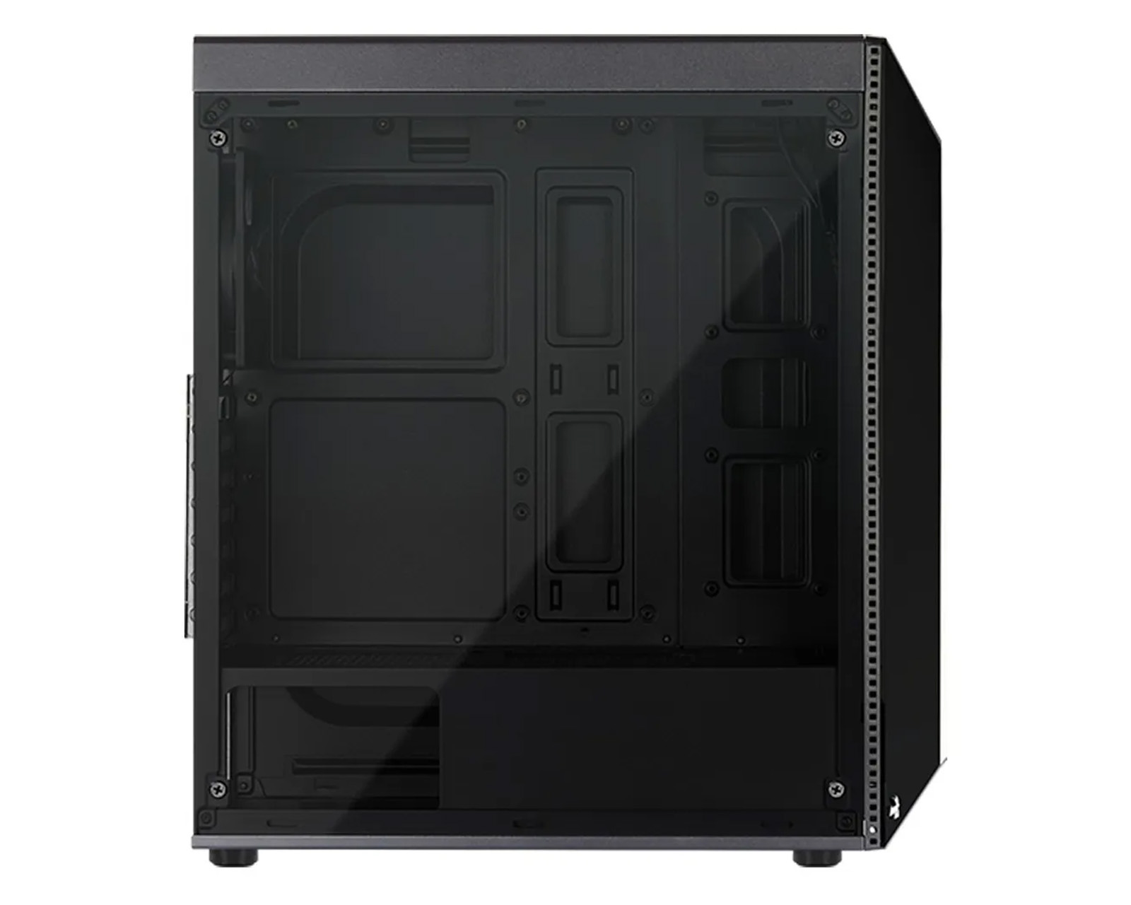 Foto 4 pulgar | Gabinete Aerocool Shard color Negro Rgb Atx S/fuente Cristal Shard Tempered Glass/bk