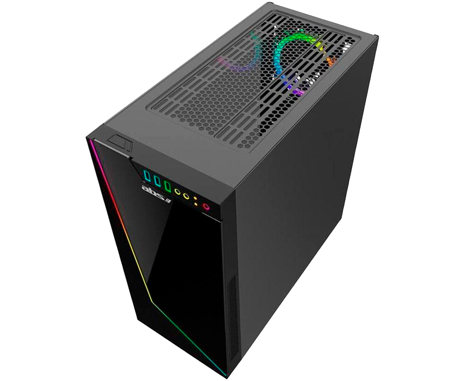 Foto 4 pulgar | Gabinete Gamer Gamdias Argus M1 Eatx Rgb Cristal Templado