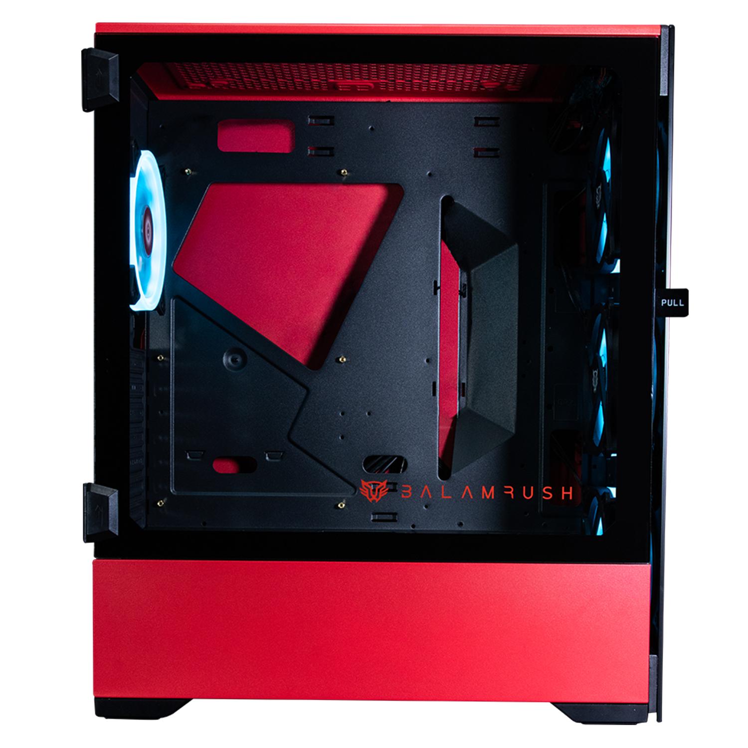 Foto 4 pulgar | Gabinete Gamer Balam Rush Thinos BR-932257 color Rojo Gsx9000 E-atx 4 Fan Argb