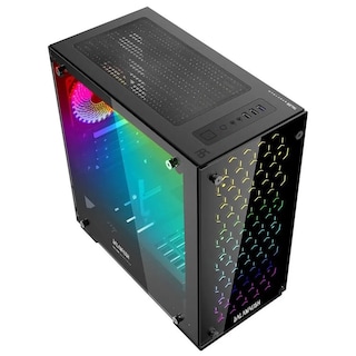 Foto 3 | Gabinete Gamer Balam Rush Talos color Negro Cristal Templado Rgb Br-922968