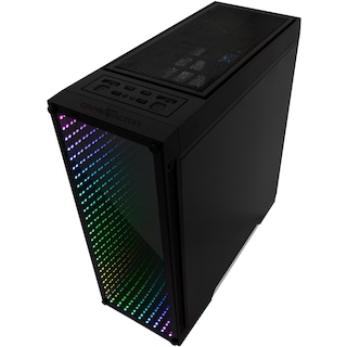 Foto 3 | Gabinete Gamer Game Factor Csg601 Infinity color Negro E-atx Cristal Templado Rgb 1 Ventilador Usb 3.0