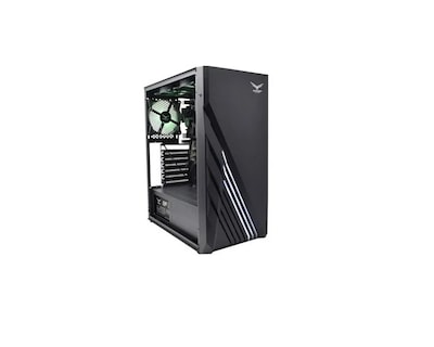Foto 3 | Gabinete Naceb Technology Na-0612 Negro Zion Rgb Atx S/fuente 3ventiladores Cristal