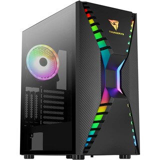 Foto 1 | Gabinete Gamer color Negro Aerocool Thunder X3 Cronus G 1 Fan Argb Atx Cristal Templado