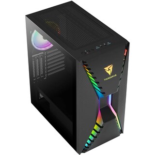 Foto 3 | Gabinete Gamer color Negro Aerocool Thunder X3 Cronus G 1 Fan Argb Atx Cristal Templado