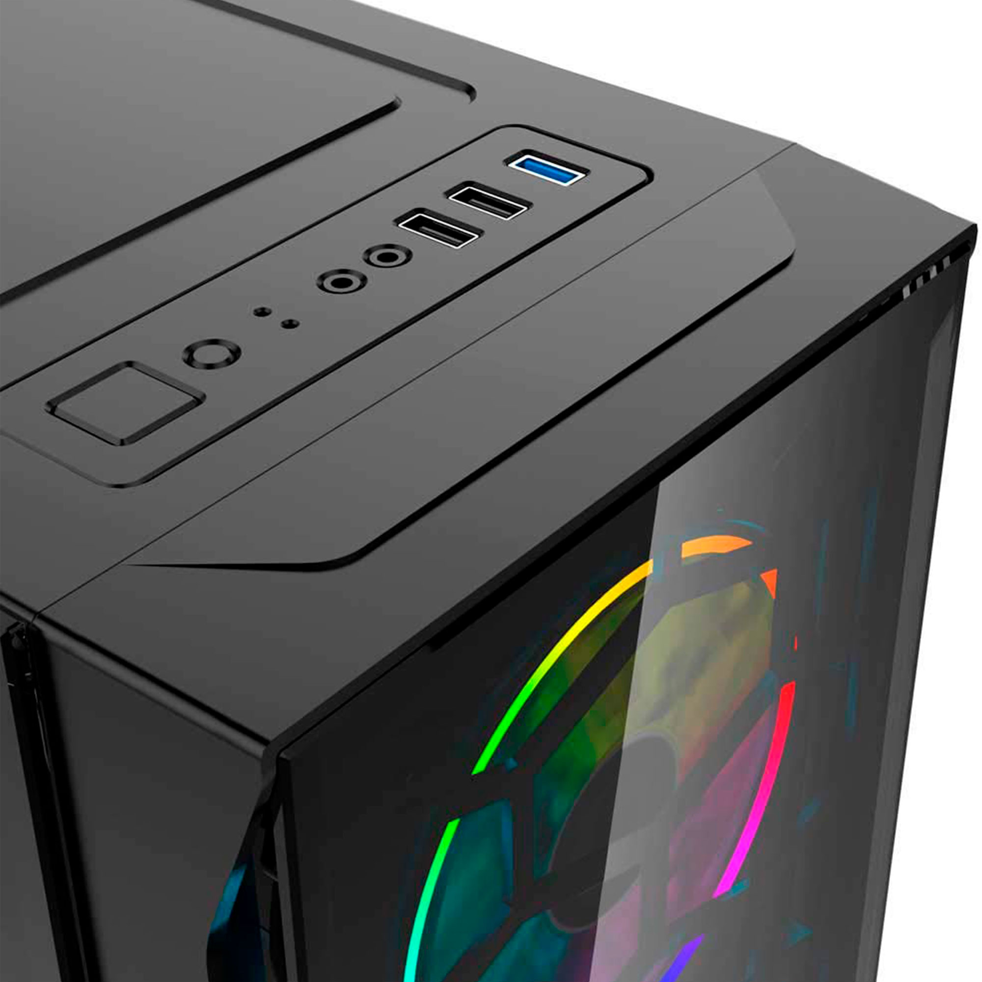 Foto 2 | Gabinete Atx/micro-atx/mini-itx Ocelot Gaming Ogec01 Sin Fuente Sin Ventiladores color Negro