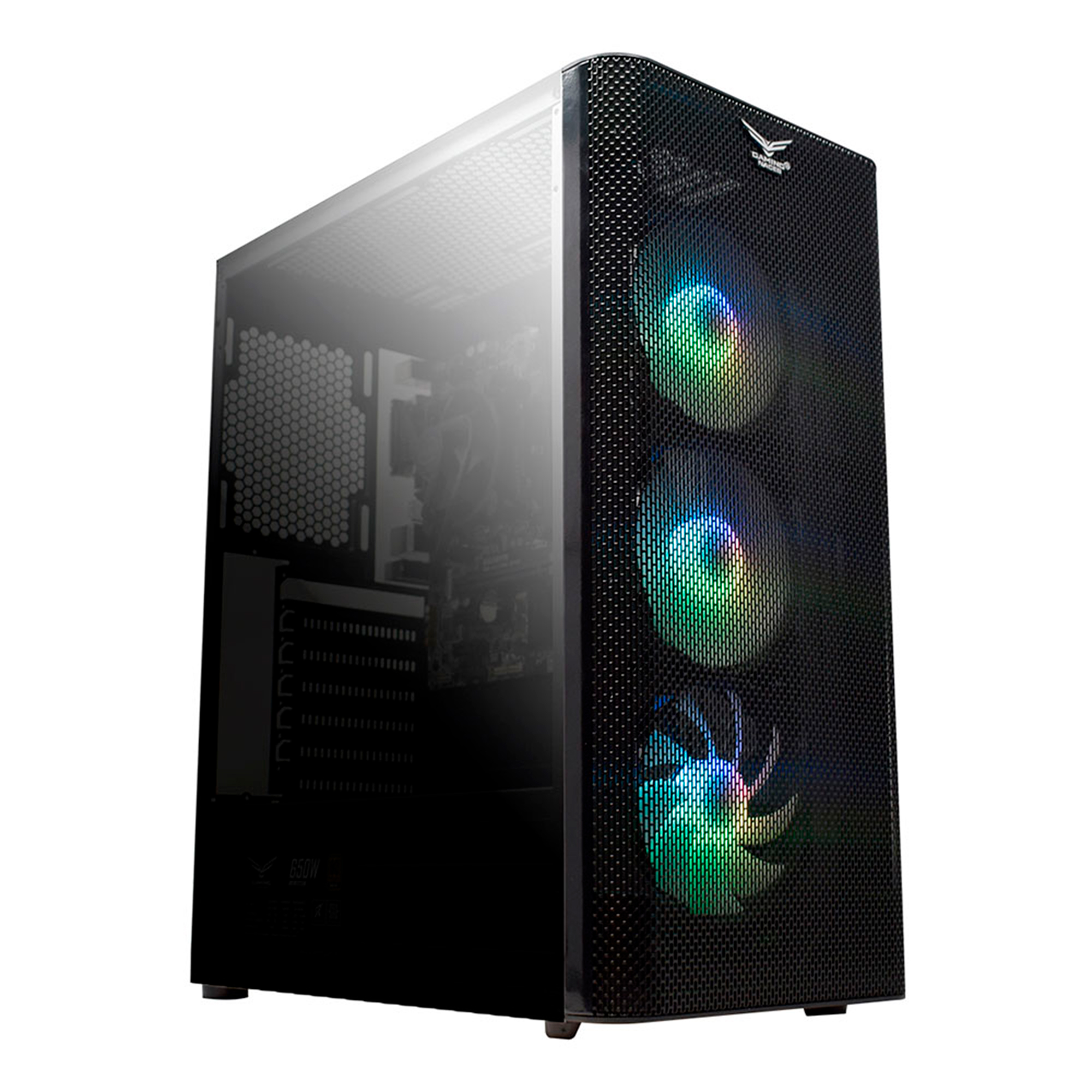 Gabinete Gamer Naceb Technology NA-0613 color Negro Full Atx Zed Sin Fuente Rgb