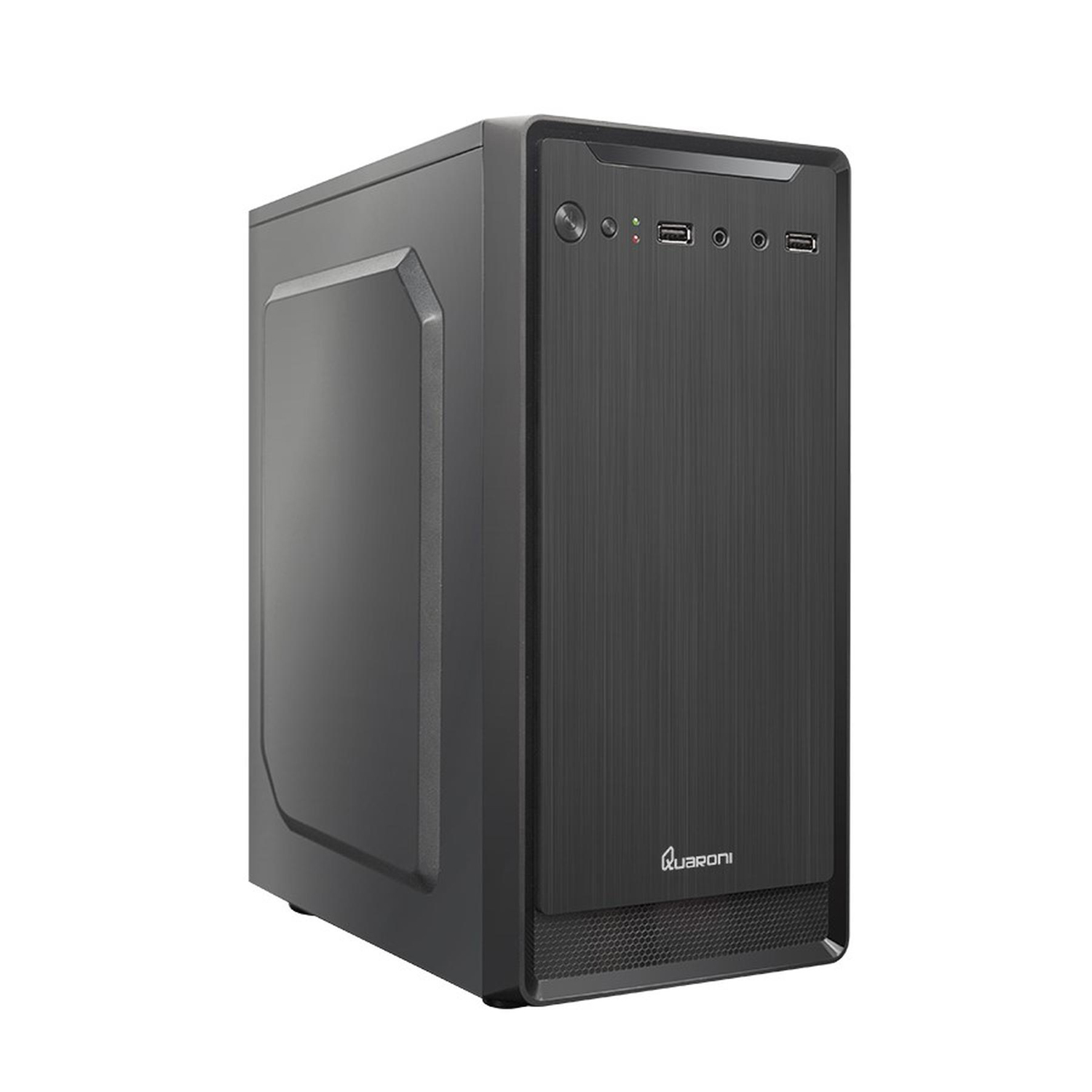 Gabinete Micro-atx/mini-itx Quaroni Qcmt-07 color Negro con Fuente de 500 W