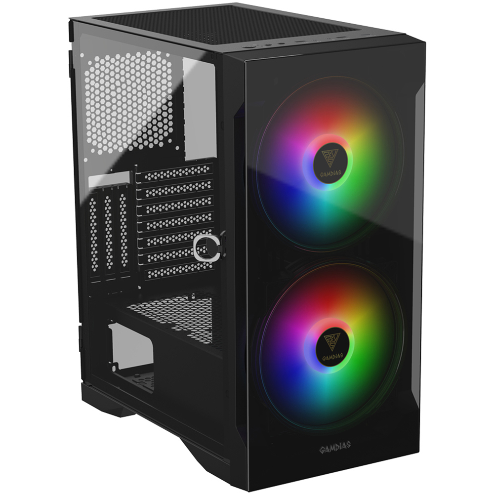 Foto 4 pulgar | Gabinete Gamer Gamdias Apollo E2 Elite color Negro Argb Cristal Templado