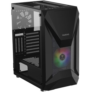 Foto 1 | Gabinete Gamer Gamdias Athena E1 Elite Rgb Cristal Templado color Negro