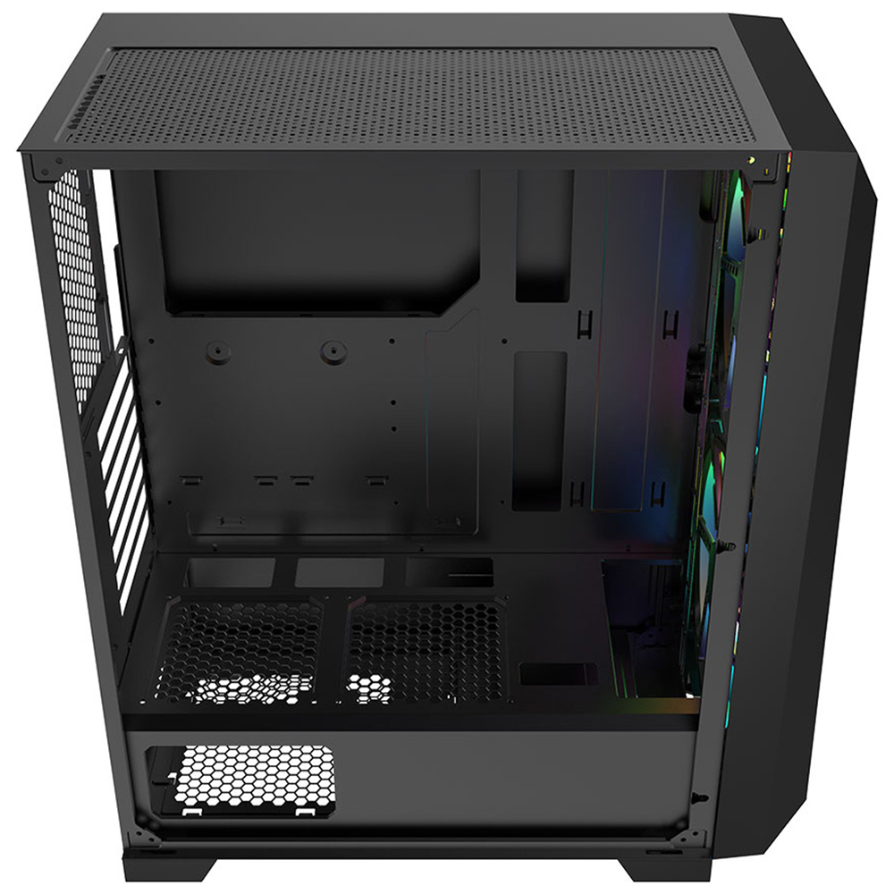 Foto 4 pulgar | Gabinete Gamer Gamdias Apollo M2 Elite Rgb con Cristal Templado Negro