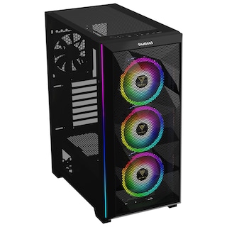 Foto 1 | Gabinete Gamer Gamdias Athena M2 Elite color Negro Rgb Cristal Templado