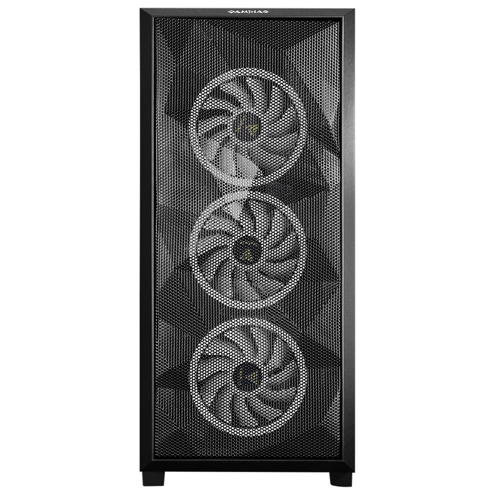 Foto 3 pulgar | Gabinete Gamer Gamdias Athena M2 Elite color Negro Rgb Cristal Templado
