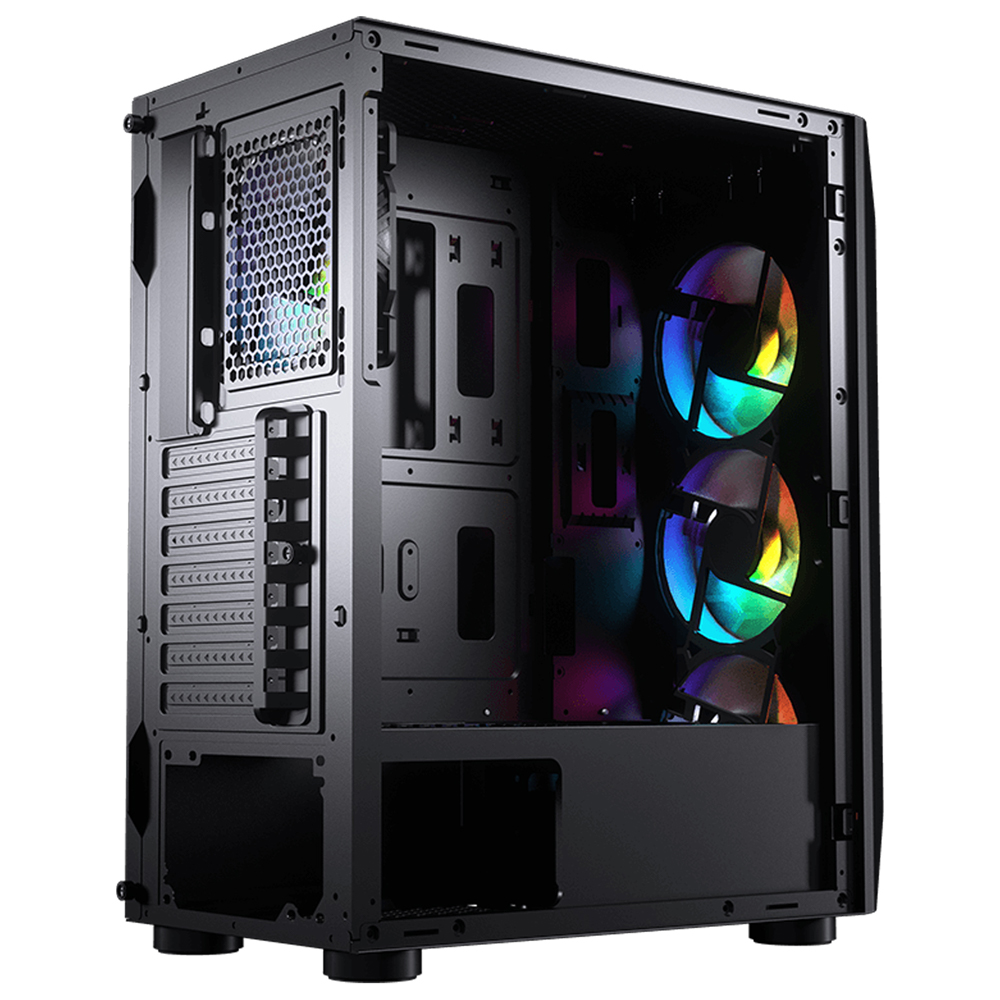 Foto 4 pulgar | Gabinete Gamer Cougar Mx410 Mesh-g Rgb 4 Fan Argb Controladora Atx Cristal Templado