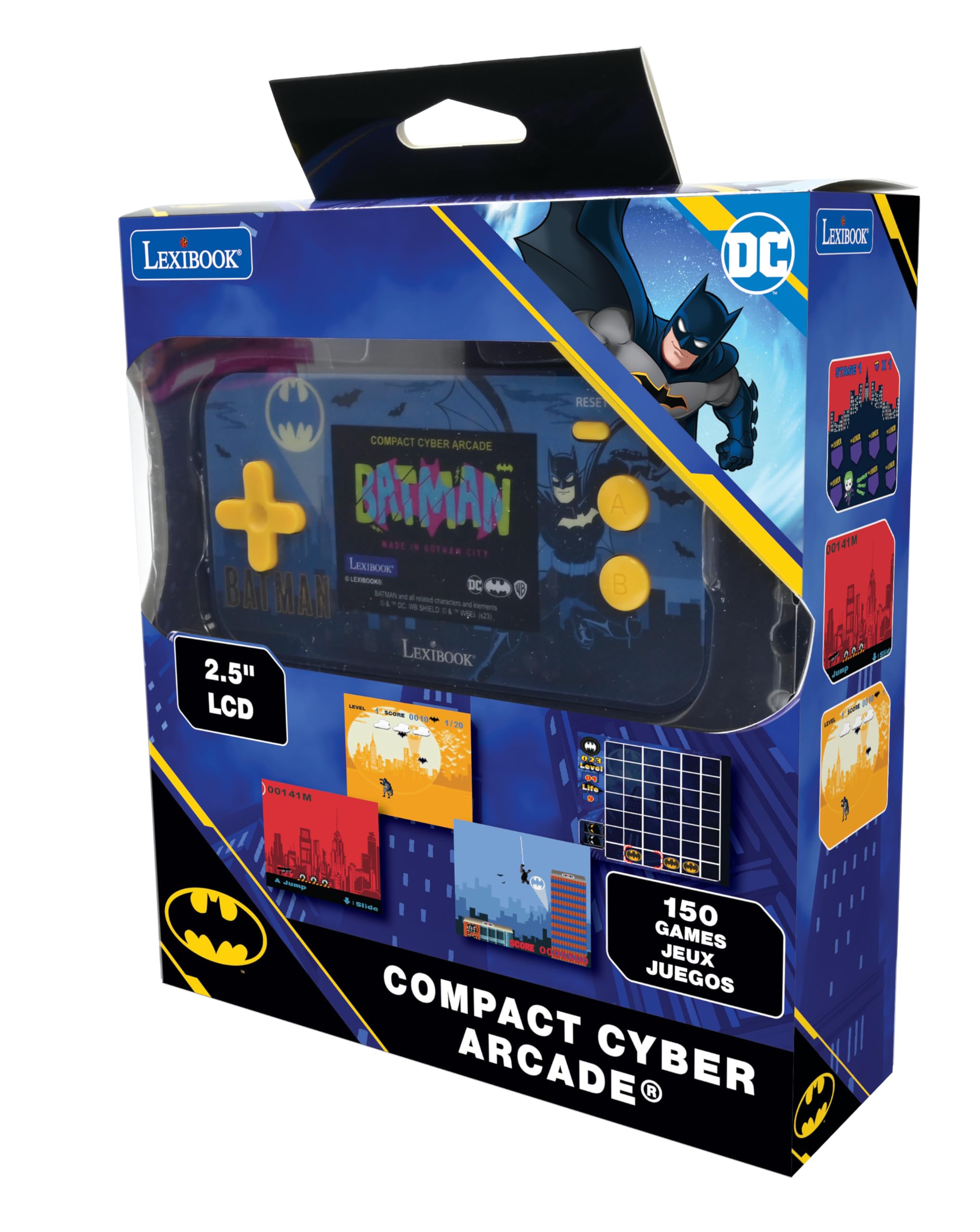 Foto 4 pulgar | Consola Portátil Lexibook Batman Compact Cyber Arcade 150 Games - Venta Internacional.